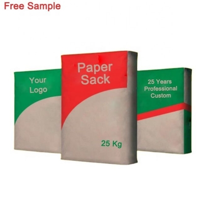 GMP Standard Pasted Valve Multiwall Paper Bags أكياس مسحوق الحليب القابلة لإعادة التدوير