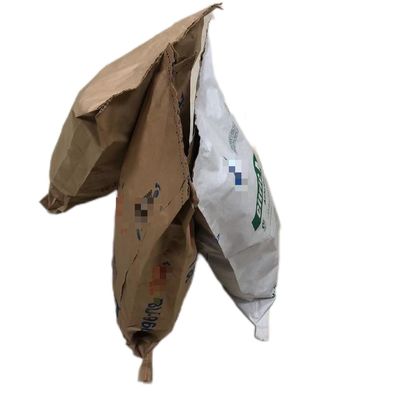 التعبئة والتغليف 20kg أكياس ورق الخياطة مع شعار مخصص لحل التعبئة والتغليف
