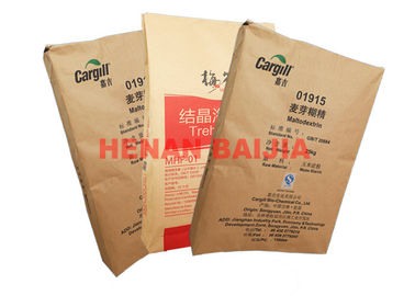 Moistureproof Multiwall Paper Sacks الزراعية الأسمدة أكياس التعبئة والتغليف ورقة