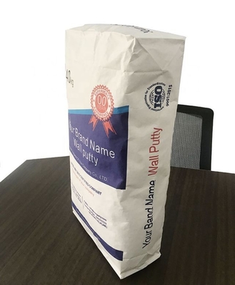 OEM طباعة 25 كجم 50 كجم أكياس ورقية صناعية للأسمنت المواد الغذائية المستدامة