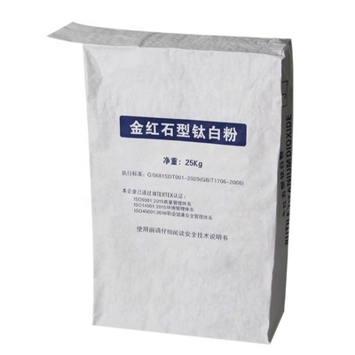 GMP Standard Pe Film Paper أكياس الورق الصناعية 20 كجم 25 كجم التعبئة والتغليف