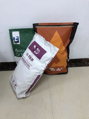 طريقة الطباعة المرنة 25 كجم حقائب الورق القاعية القصيرة تقبل القدرة المخصصة