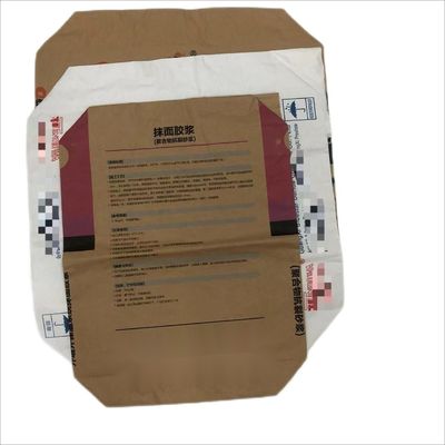 تغليف مخصص كيس الورق الصناعي 25 كجم تغليف مواد البناء الكيميائية مسحوق الطعام