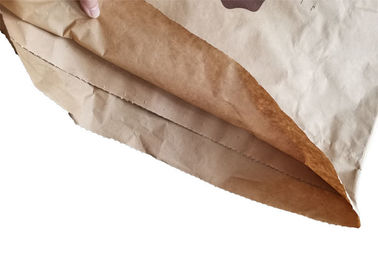 25 كجم أكياس ورقية متعددة الجدران مخيط مفتوح الفم