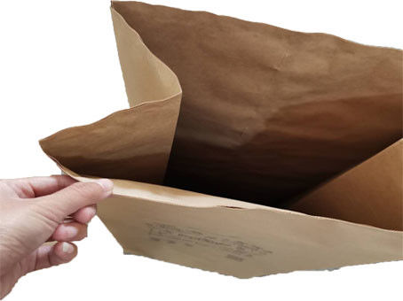 أكياس القمامة الورقية القابلة للتحلل الحيوي القابلة للتحلل باللون البني