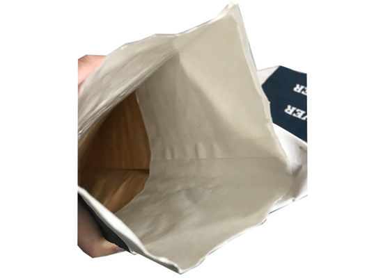 كيس ورق كرافت متعدد الطبقات بسعة 25 كجم من Valve Mouth للسيليكا الأسود الكربوني الأبيض
