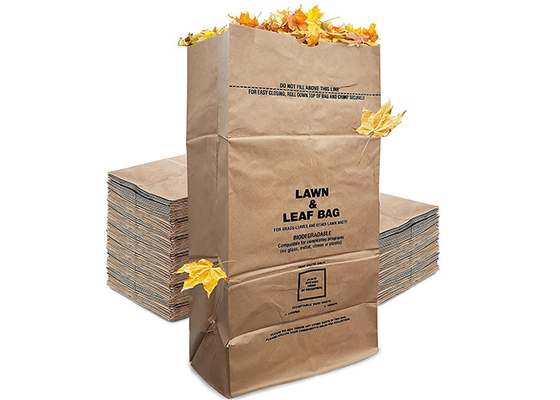 ورق العشب ورفض أكياس Multiwall Kraft Lawn